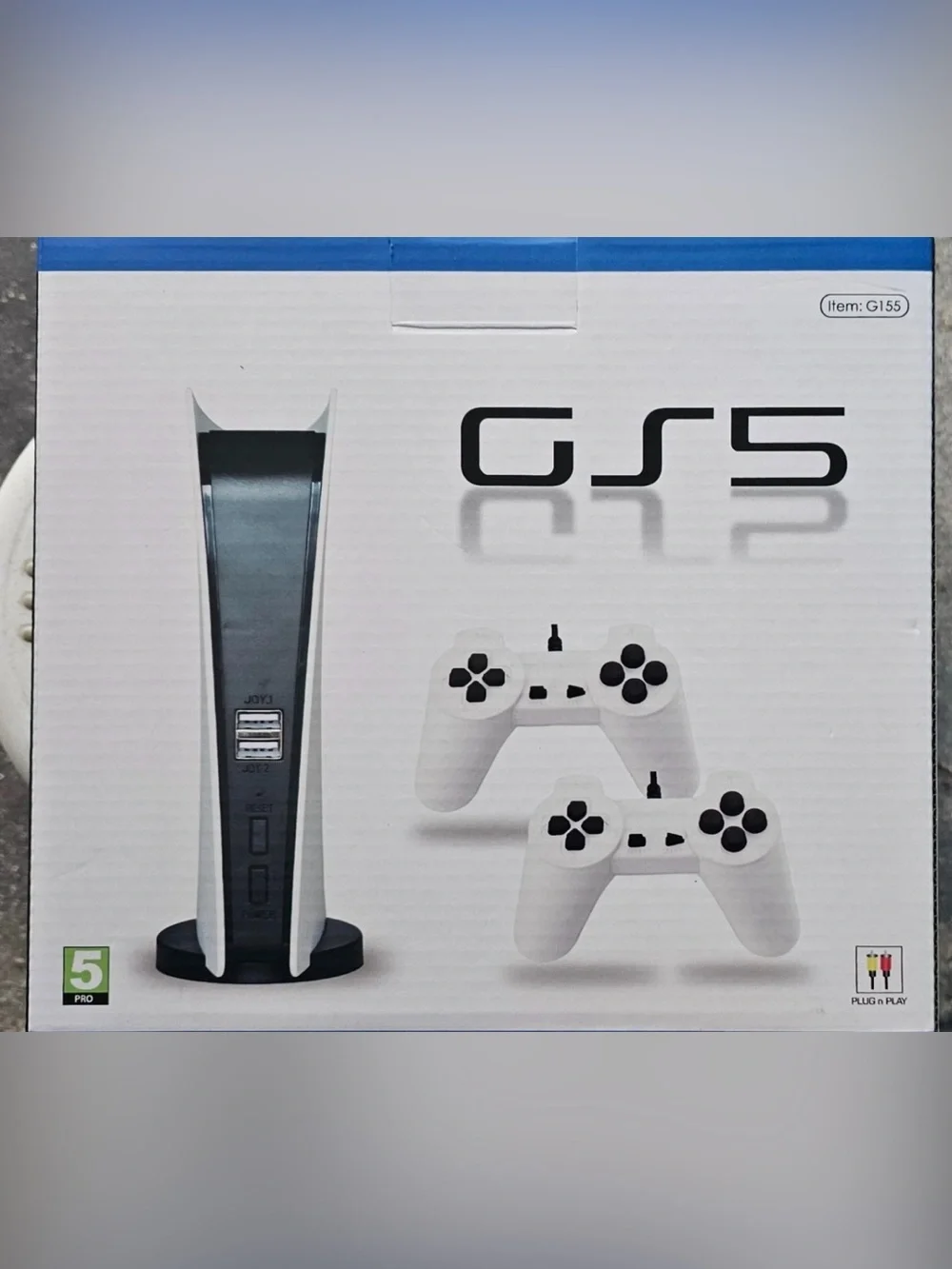 GS5 White Gaming Console and Dual Controllers system 200 games